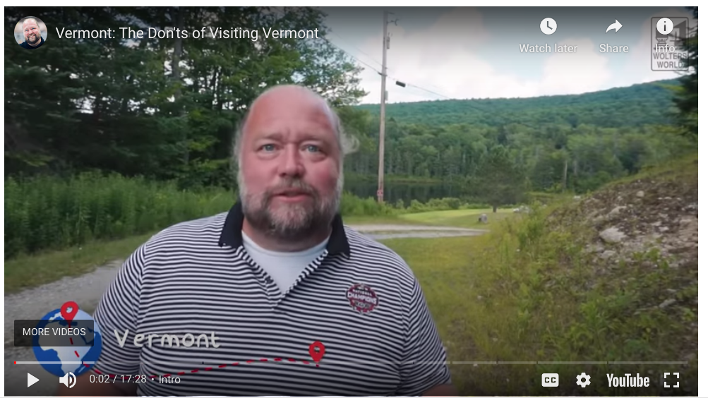 Video Tourists, don’t do this when you visit Vermont Vermont Daily
