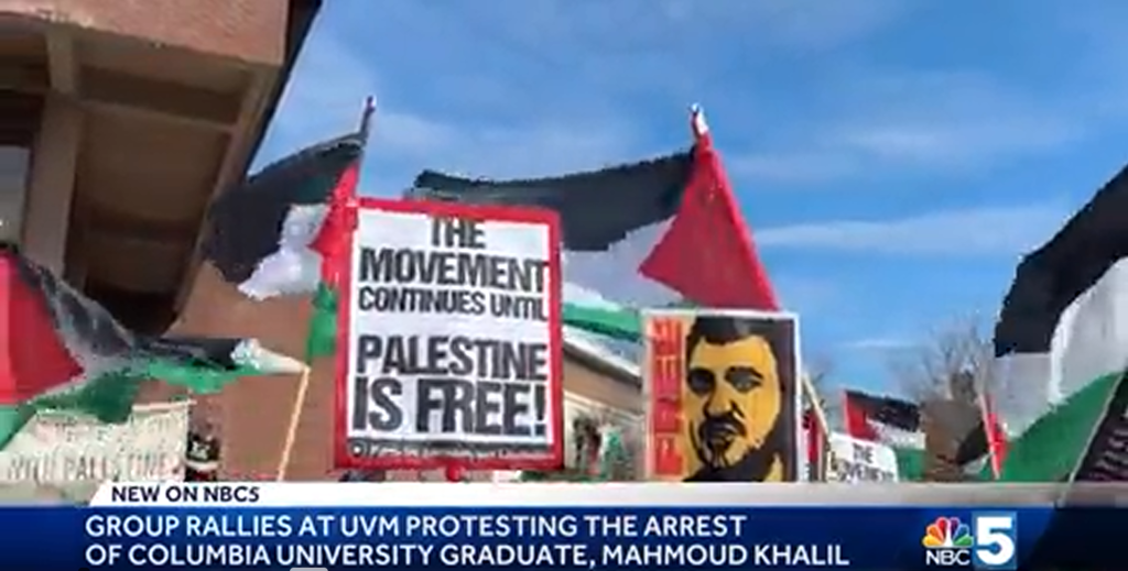 Uvm Rally VT Headlines: UVM protestors rally for the release of Mahmoud Khalil ...