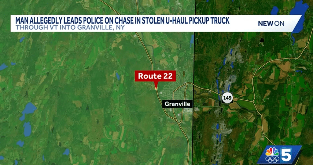 VT Headlines: CO man faces charges after crashing stolen U-Haul truck following chase through VT, NY
